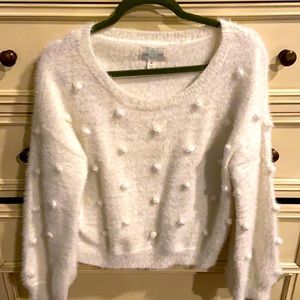 White M dressy sweater
